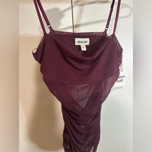 Open Edit Purple Ruched Cami Top - Picture 5 of 6
